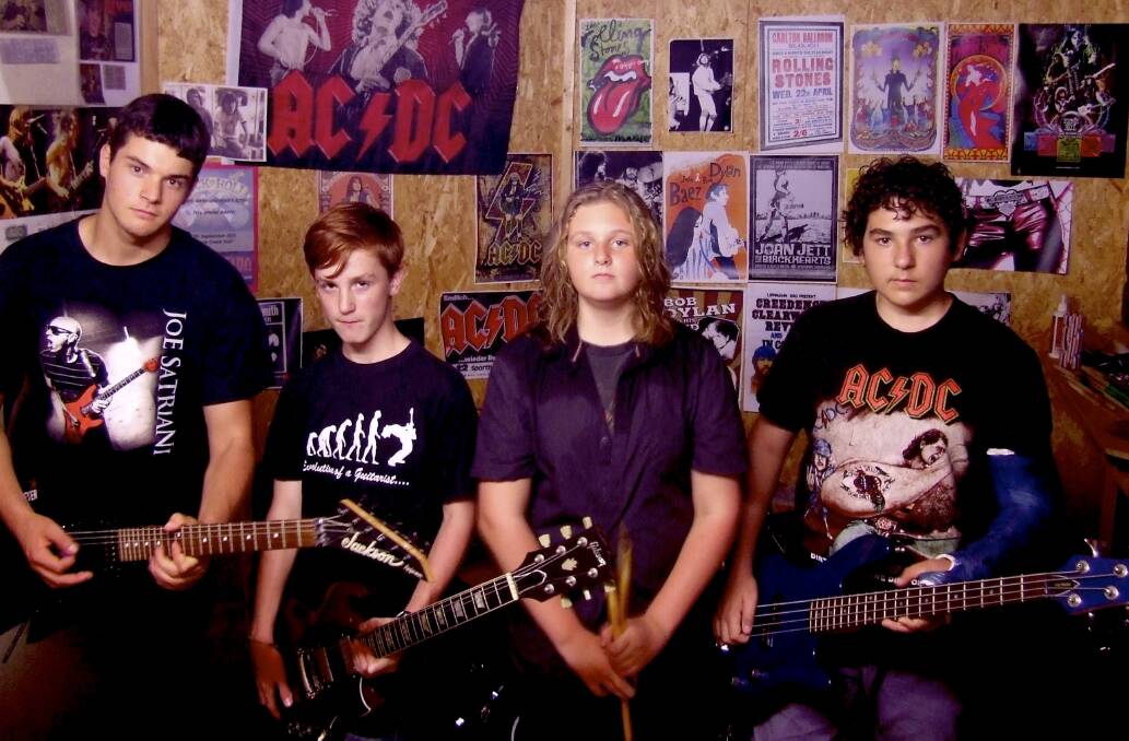 ROCK ON: Teen band Nutlock are set to play Catho Pub this Saturday.