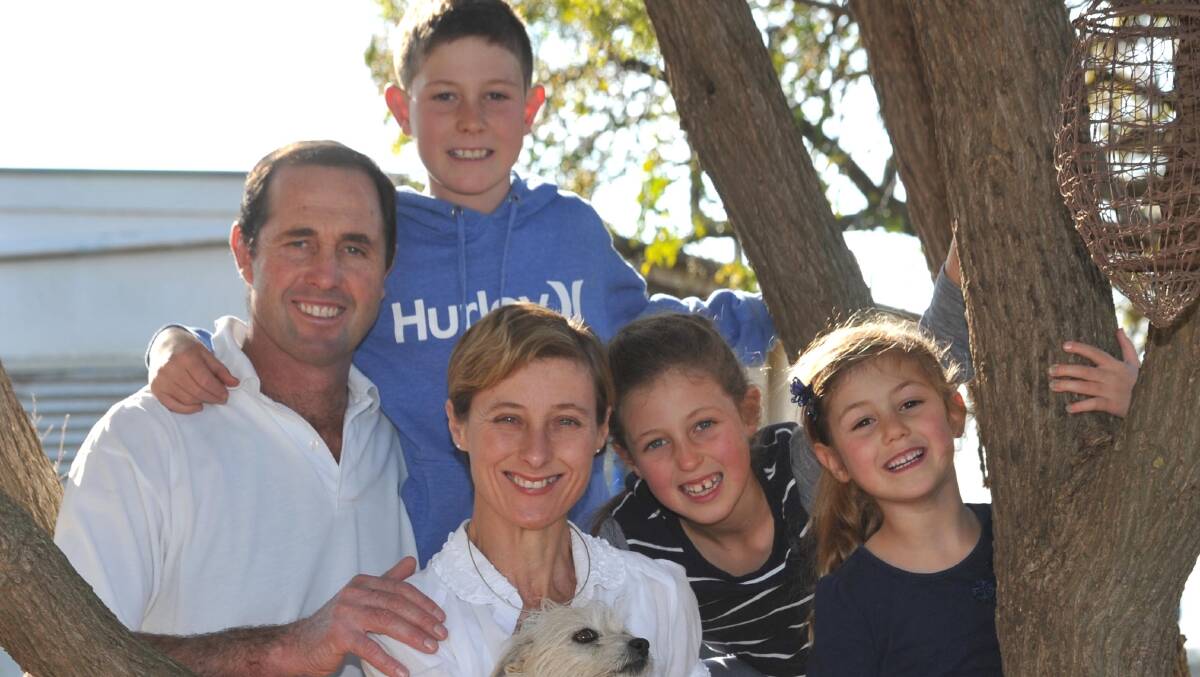 Geoff, Kim, Fletcher, Mia and Phoebe Hunt. Picture: The Daily Advertiser.