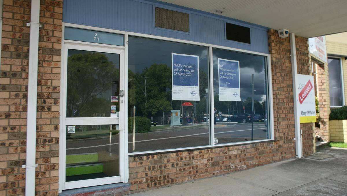 GONE: The NRMA office has joined a list of local businesses to shut up shop in recent months. Pictures: David Quick