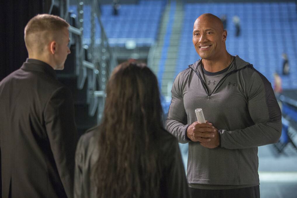 Dwayne Johnson in a scene from Fighting With My Family.