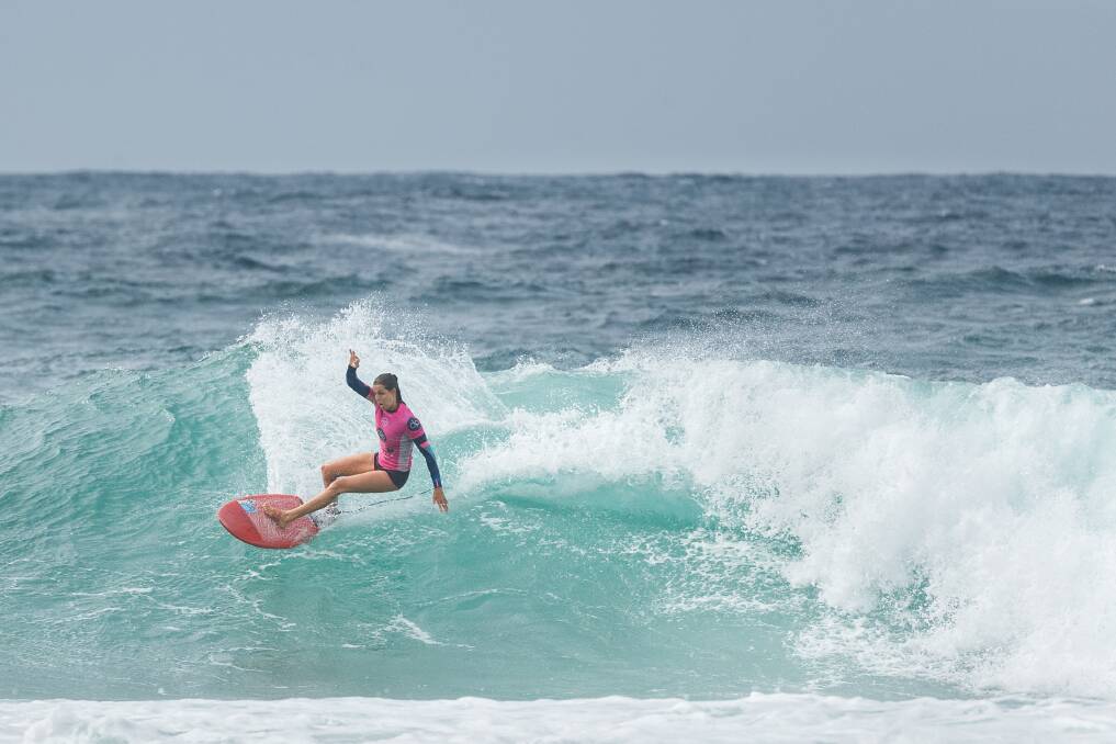 Philippa Anderson in action at Surfest 2020. Picture: Max Mason-Hubers
