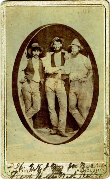 A rare unmasked image of the Kelly Gang will be on display at Newcastle Museum on Saturday. Picture: Supplied