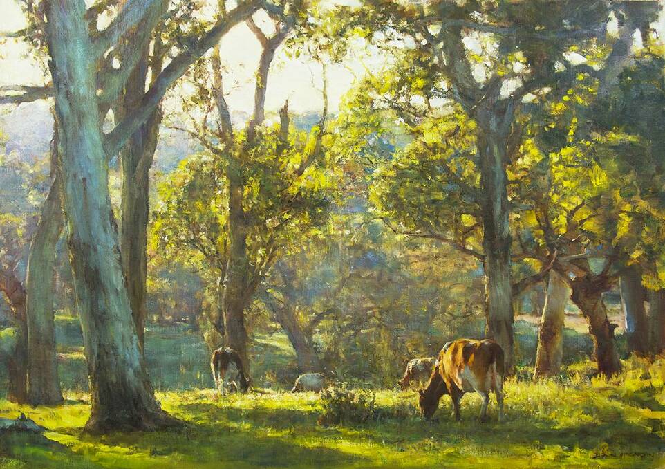 Lazy Afternoon, by South Australian artist John McCartin, at Morpeth Gallery.