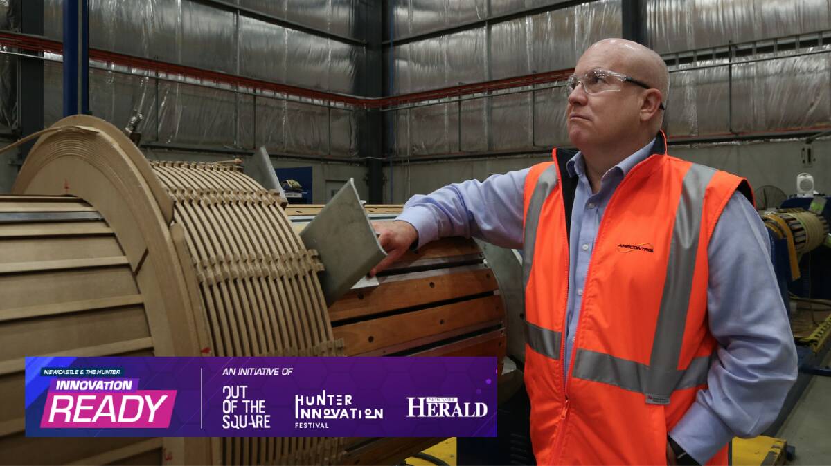 Ampcontrol chief executive Rod Henderson at the company's Hunter Valley workshops. Picture by Simon De Peak