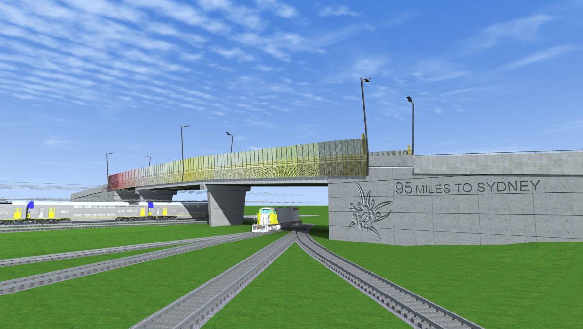 CONTESTED SPACE: Artist's impression of the bridge at the heart of the Lake Macquarie interchange.