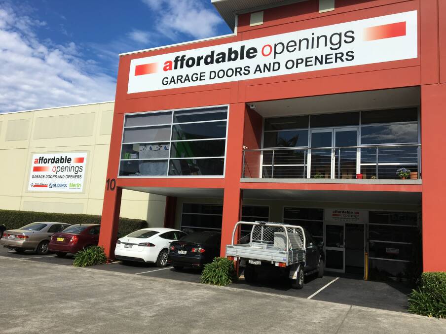 OPEN AND SHUT: Affordable Openings is located in the Tuggerah Business Park and can supply and install a huge range of doors and openers.