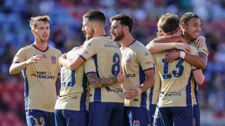 The Newcastle Jets are facing an uncertain future. Picture by Marina Neil