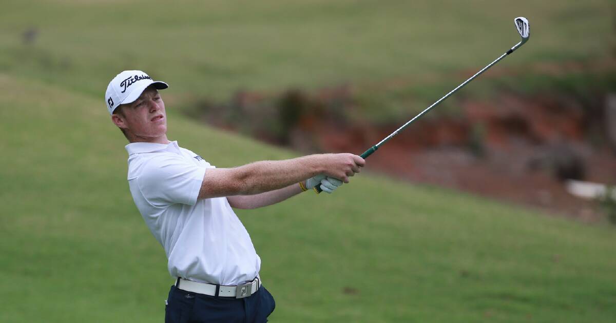 AT HOME: Jye Pickin will be on familiar territory when he tees up in the 72-hole Avondale Medal, which starts on Tuesday. Picture: David Tease (Golf NSW)