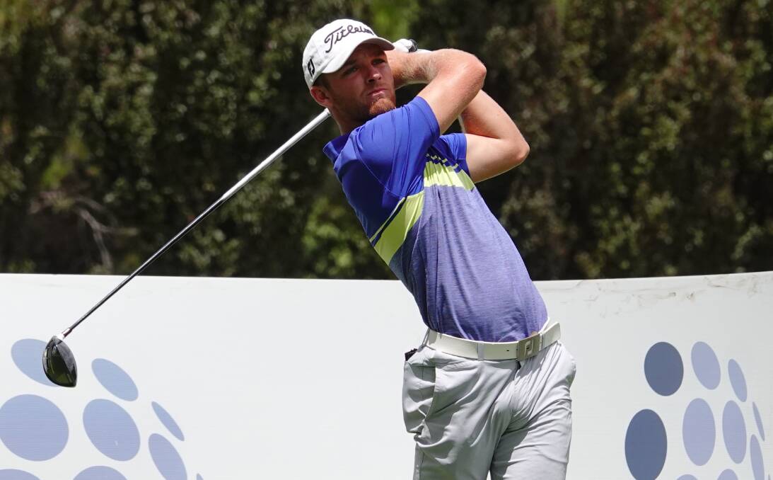 FOCUSED: Charlestown whiz Blake Windred will tee off in the opening round of the US Amateur at Pinehurst Country Club on Tuesday morning. Windred made the round of 64 last year. Picture: David Tease (Golf NSW)