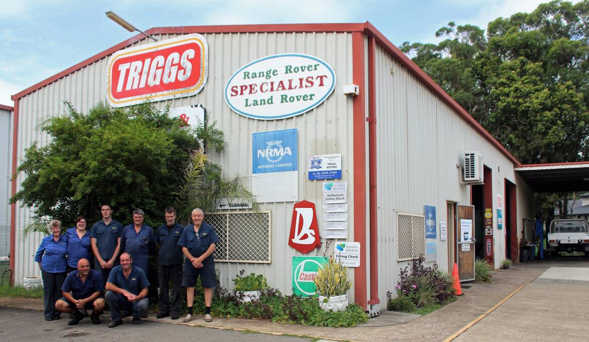 FAMILY BUSINESS: The team at Triggs Motors are renowned for their high quality customer service and top notch mechanical repairs. Photo: Supplied
