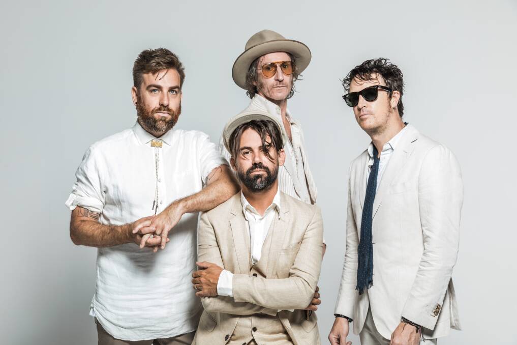 GIG OF THE WEEK: From left, Josh Pyke, Phil Jamieson, Tim Rogers and Chris Cheney reunite to perform The Beatles' iconic White Album on Tuesday at the Civic Theatre. 