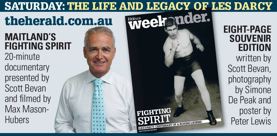 SPECIAL: Don't miss the extraordinary story of the "Maitland Wonder" Les Darcy in the Newcastle Herald's Weekender on Saturday. #fightingspirit