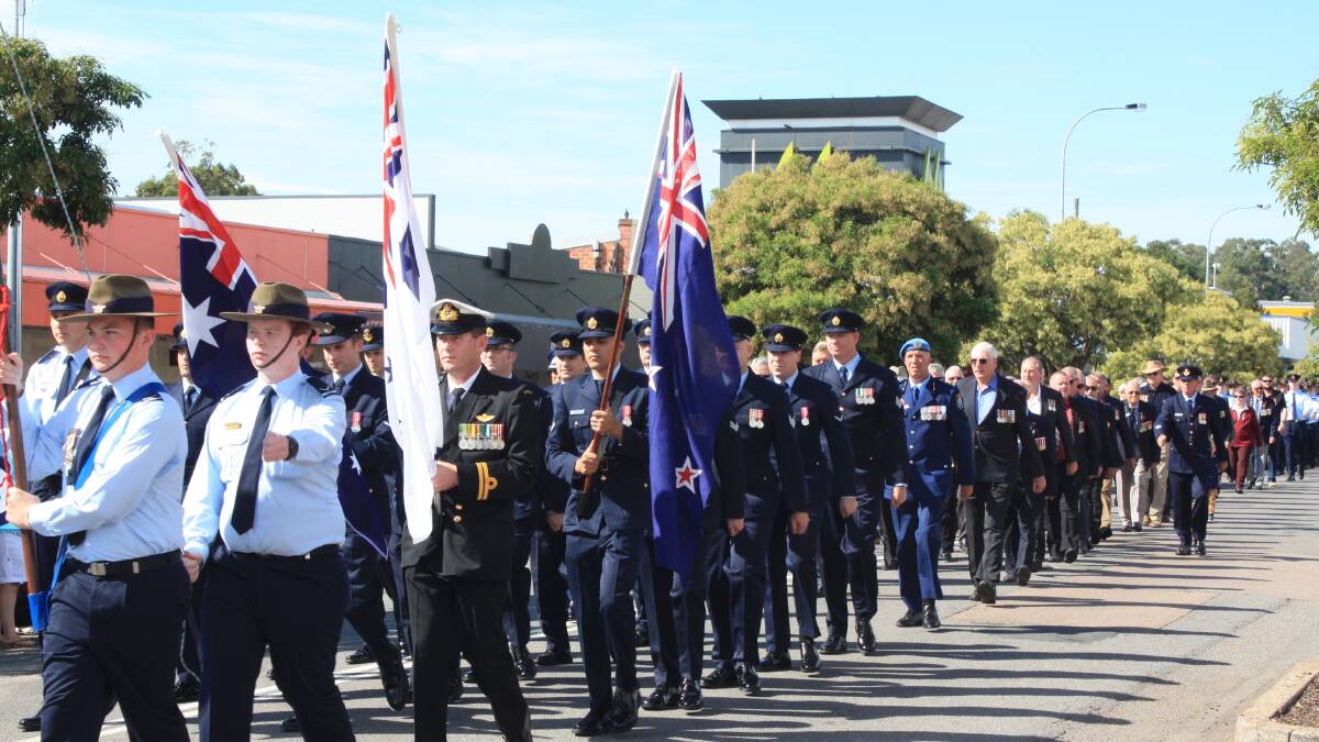 Anzac Day commemorations at Raymond Terrace.