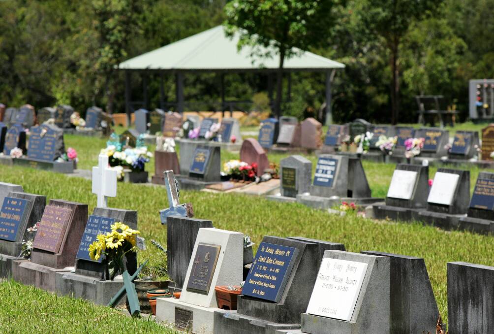 REMEMBERING DADS: Noraville Cemetery and Memorial Gardens. Picture: Aaron Brown