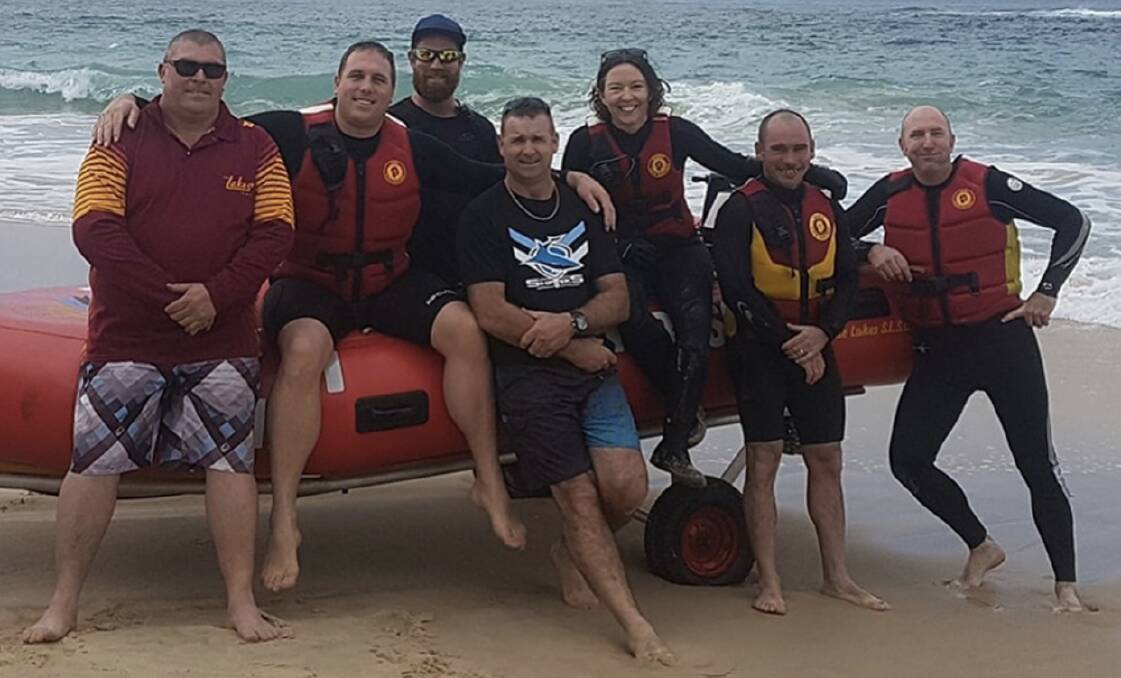 The team of lifesavers responsible for the rescue. Picture: Supplied