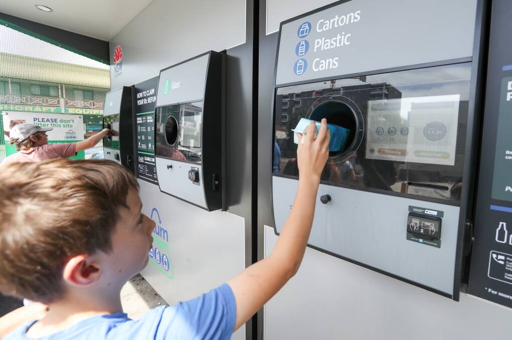 REVERSE VENDING: Containers should be intact (not crushed or broken) and have a readable barcode to be eligible. Picture: Adam McLean