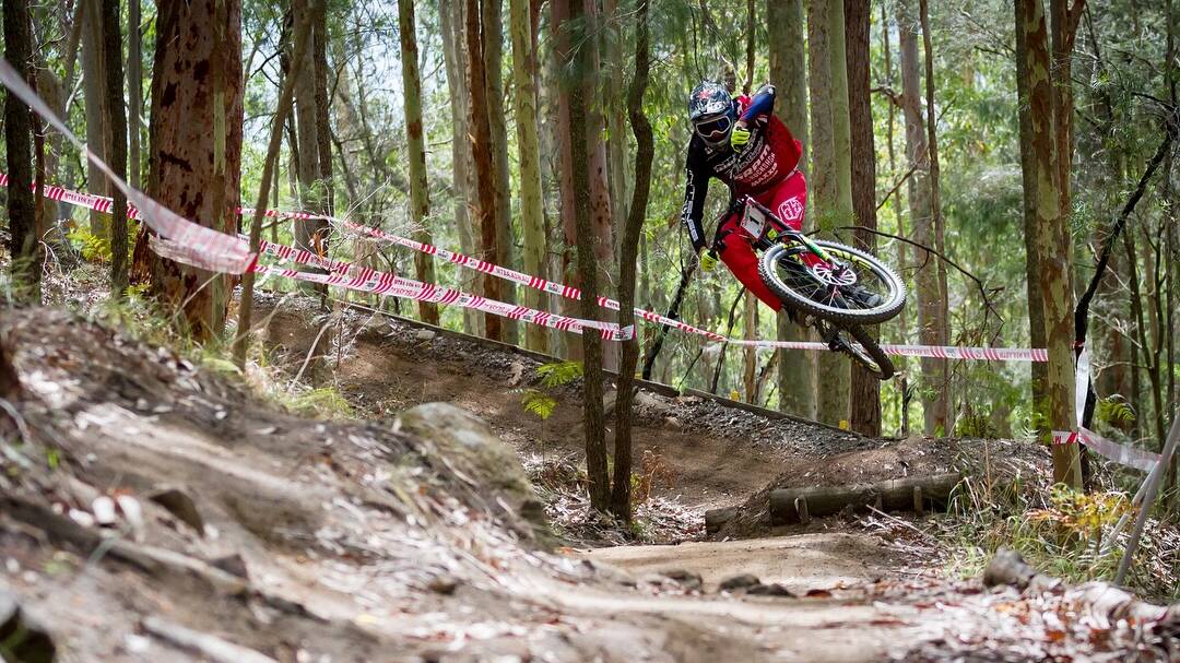 FASTEST EVER: Morisset's Jack Moir made maximum use of his home course advantage, setting a new record for the quickest time down the Cooranbong mountain. Picture: Supplied