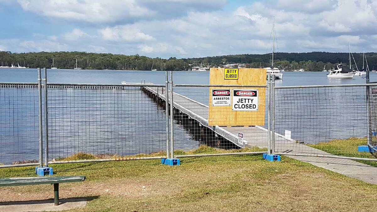 The jetty was closed to the public, and a fence erected, early this year. Picture: Supplied