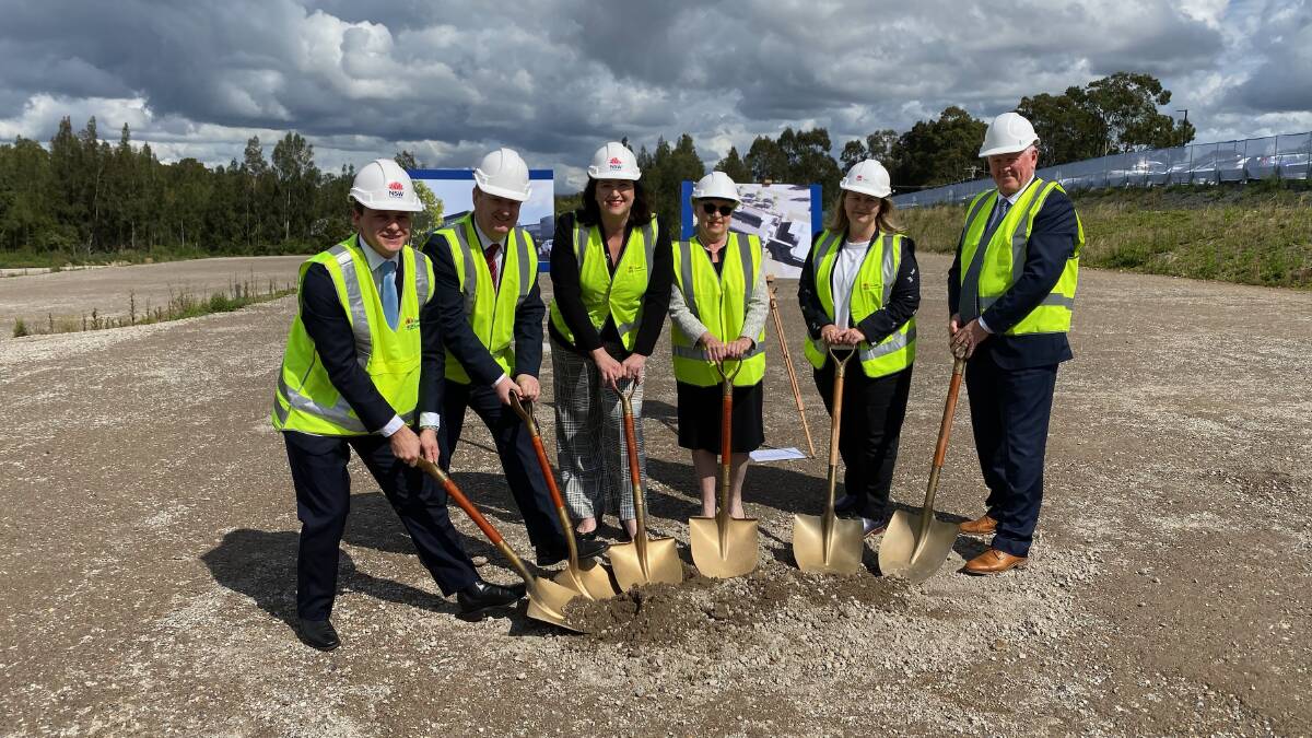SHOVEL SQUAD: The official party at the sod turning ceremony at Wyong Hospital this morning. The $200m redevelopment is expected to be completed in 2022. Picture: Supplied