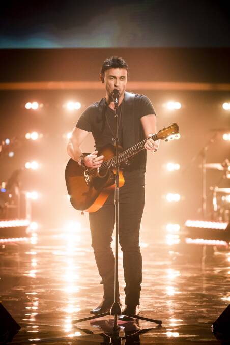 BIG STAGE: Nathan Foley performs during the blind auditions of 'The Voice' earlier this year. See him perform at the Christmas Carols Spectacular at Morisset Showground this Saturday, December 7. Picture: Supplied