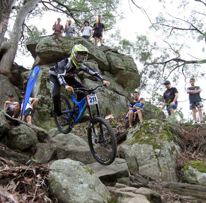 TOURISM DRAWCARD: The National Downhill Mountain Bike Series, at Awaba, was just one of the sporting highlights for the council in the past year. Hosting such events helped to showcase Lake Macquarie, the council said.