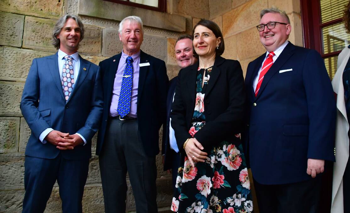 MUSIC TO OUR EARS: Premier Gladys Berejiklian on the Central Coast on Monday where she announced $2m for Central Coast Conservatorium. Picture: Supplied