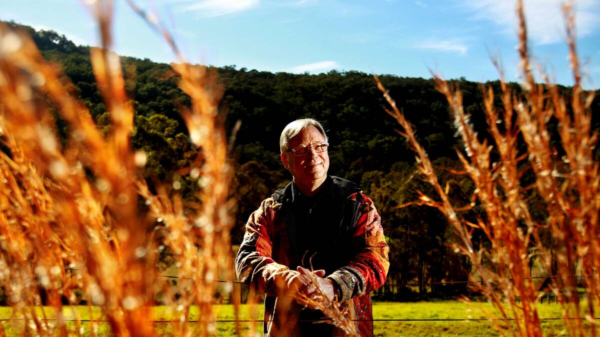 PASSED AWAY: Michael Chamberlain at his Cooranbong property in 2012. Picture: Simone De Peak