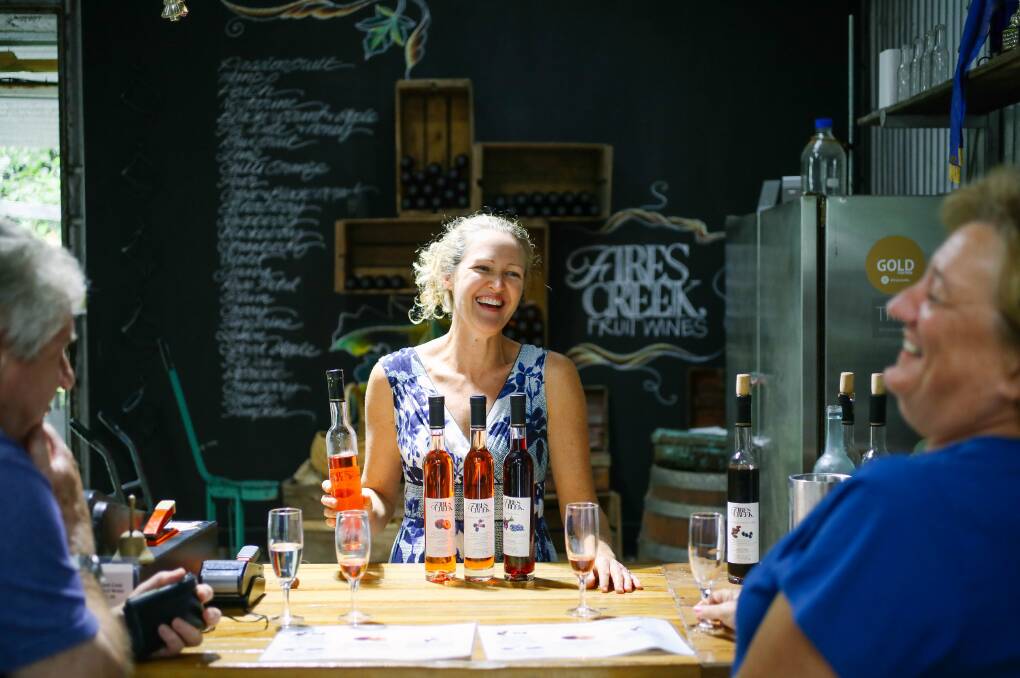 NICE DROP: Firescreek Winery, at Holgate, was one of the Central Coast venues visited by the delegates this week. Picture: Tourism Central Coast