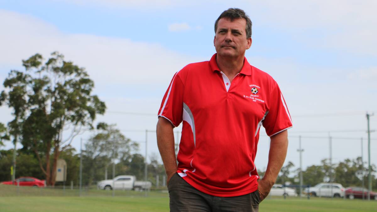 BACK IN CHARGE: Chris Atkins has returned to the helm at Morisset Strikers. He's promised to bring a simple coaching philosophy to the club. Picture: David Stewart
