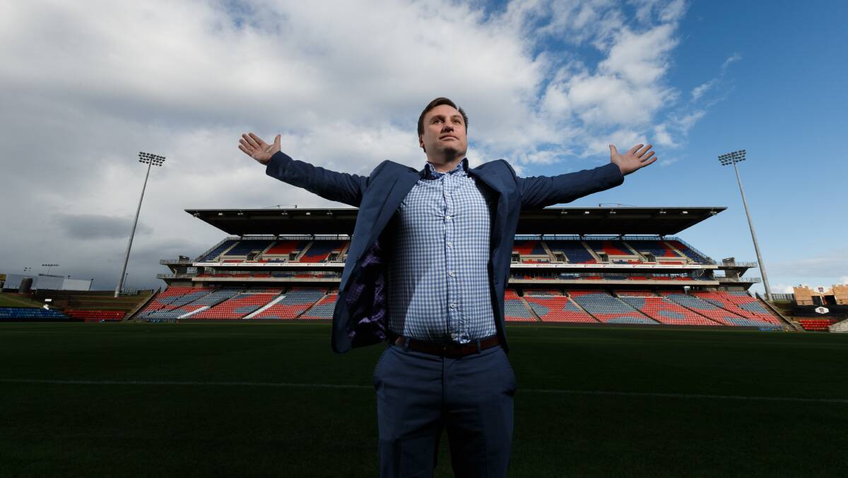 IT'LL BE BIG: McDonald Jones Stadium manager Brett Campbell ahead of this Saturday's grand final in Newcastle. Picture: Max Mason-Hubers