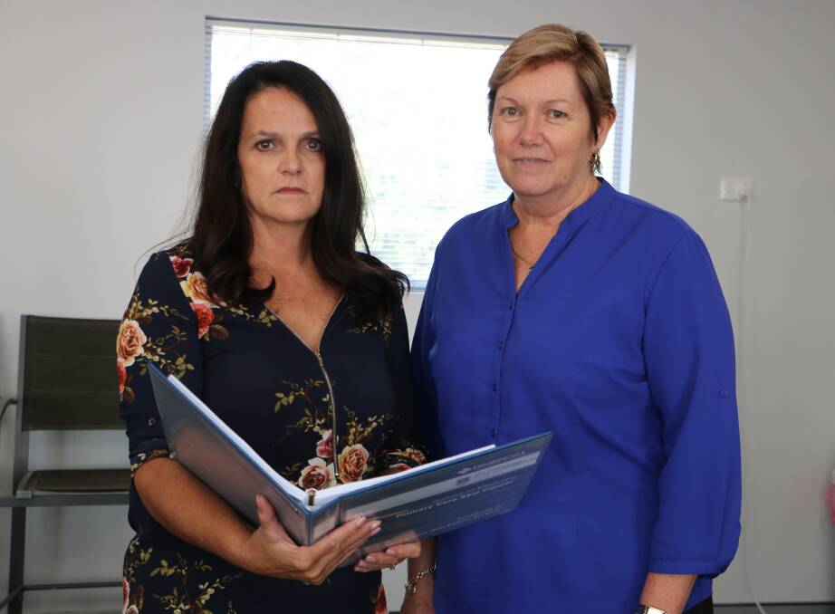 UNDER PRESSURE: Waratah Medical Services managing director Hettie du Plessis, left, and practice manager Sharon Jarvis at the Morisset Super GP Clinic this week. Picture: David Stewart