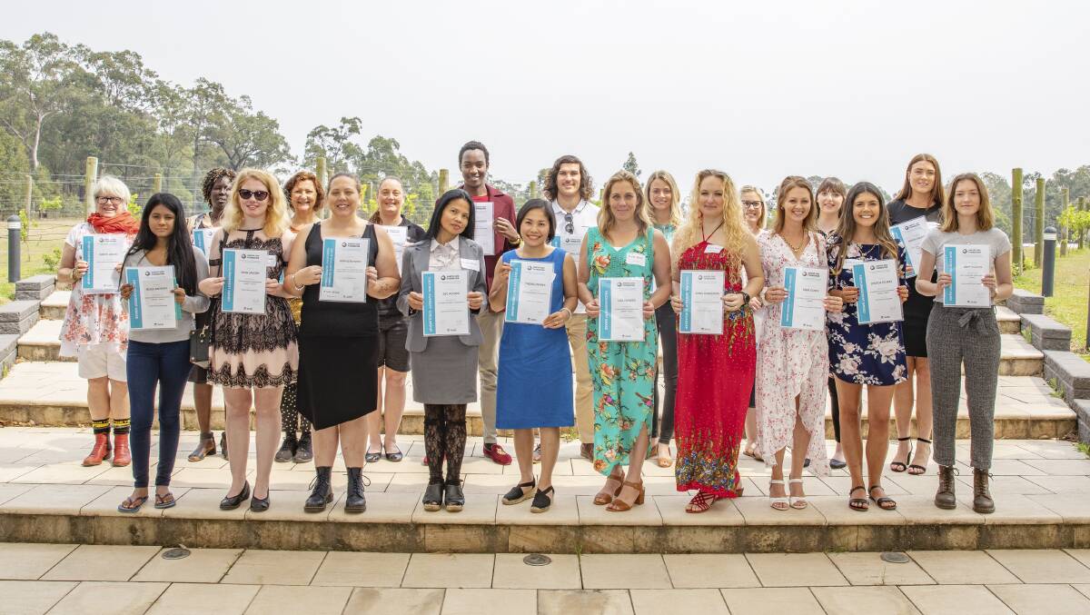 WE DID IT: Thirty-two local students have shared in $42,200 worth of awards and scholarships from Hunter TAFE Foundation. Picture: Supplied