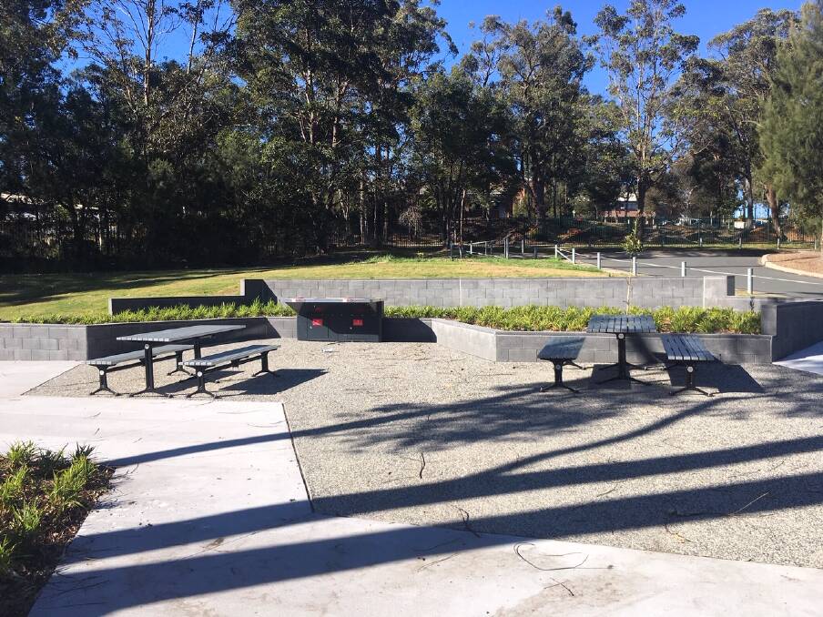 MORISSET OASIS: The barbecue area is part of the council's $1.4-million upgrade of the park. Picture: Supplied
