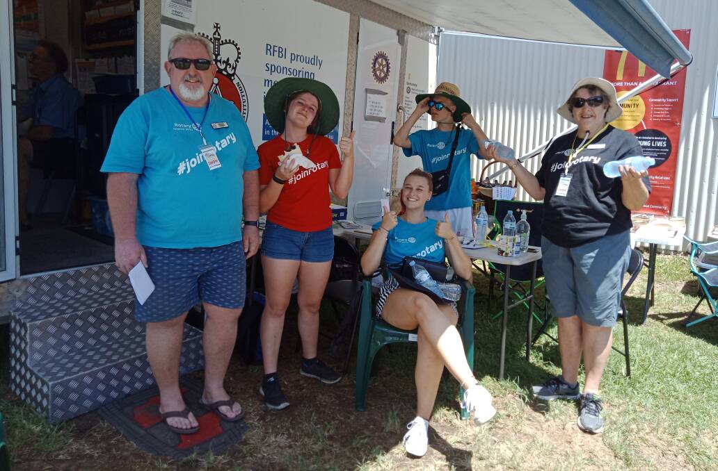 Morisset Rotarians helping out at the MHERV at Morisset Show. Picture: Supplied