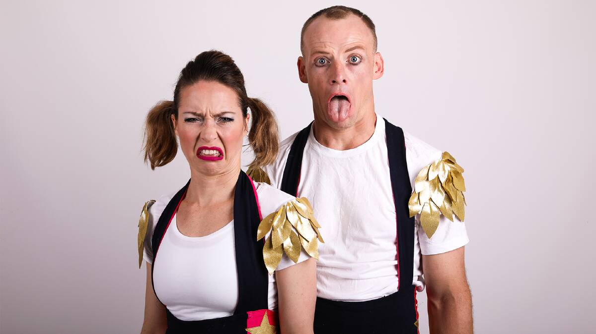 In 'Children are Stinky' the two acrobatic cast members set out to prove that kids stink. But they succeed only in proving that kids are awesome, and they know it. Picture: Supplied