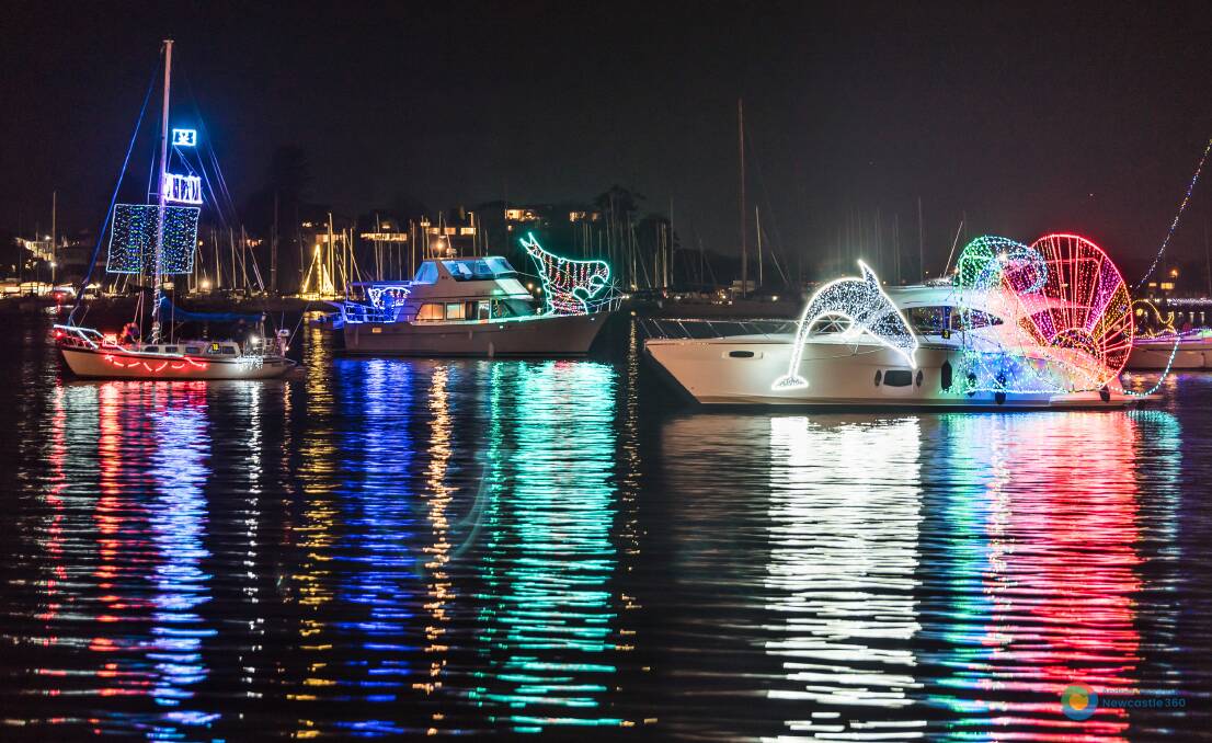 LIGHT SHOW: Lake Macquarie City Council's Float your Boat parade will cruise the western shores of the lake on Friday night, June 28. Picture: Supplied