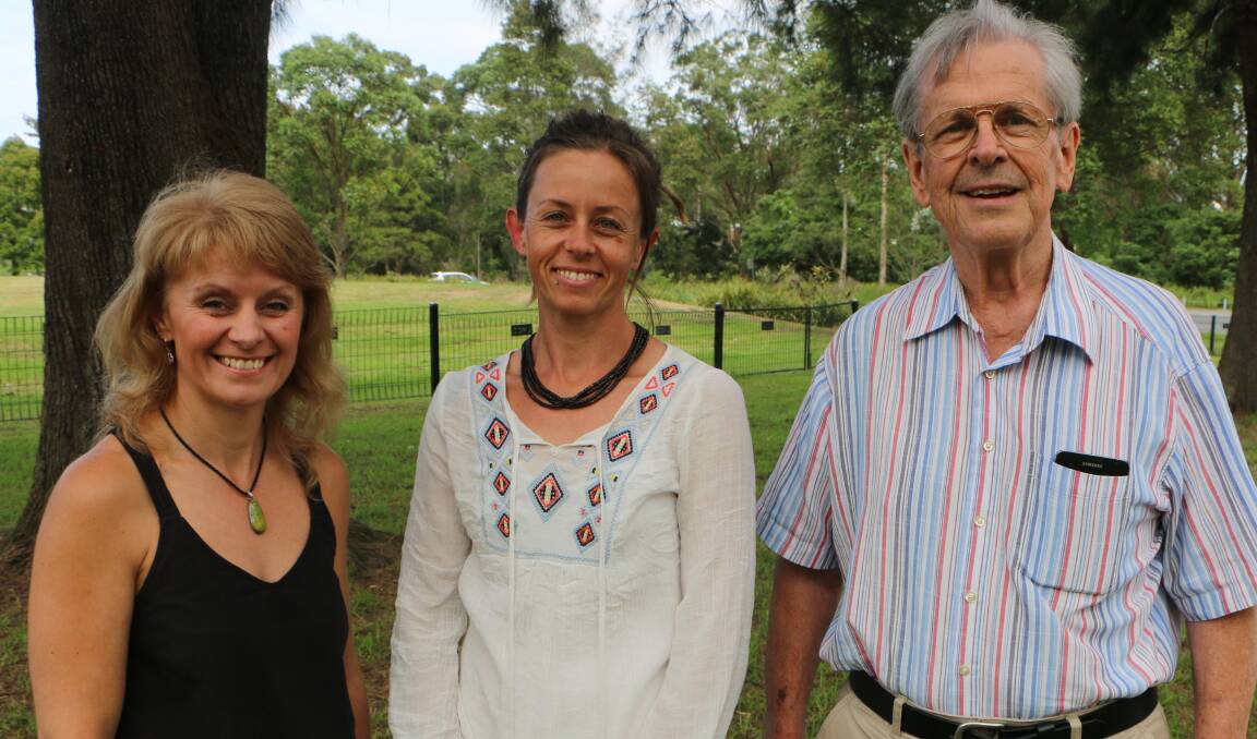 ETHICAL: Pictured, from left, are Angela Cuskelly, Cordelia Jones-Mashman and Graham Wrightson at Morisset this week. Picture: David Stewart