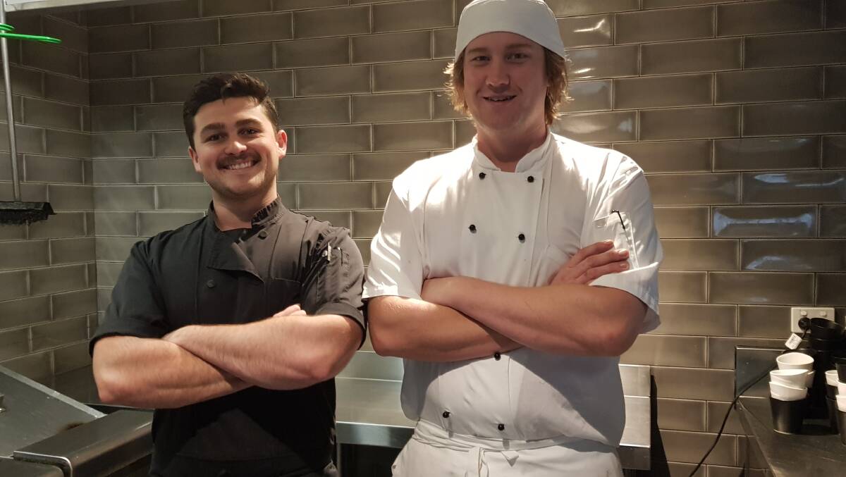 LOCAL HOPES: Toronto Workers Club's Cameron Sanders, left, and Dean Jackson will compete against the state's best chefs in licensed clubs. Picture: Supplied