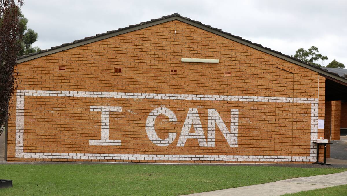 The writing was on the wall at Avondale School. Students were encouraged to write their own messages outlining steps they could take to stop bullying. Picture: Supplied.