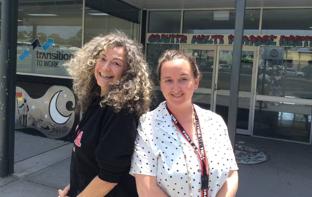 YOUTH TEAM: Virginia Walshaw, left, and Lisa Browne look forward to bringing a range of new support services and programs such as Streetgym to the Gravity Youth Centre. Picture: Supplied