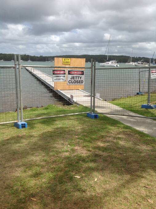 NO GO: Fencing and signage warns locals not to access the jetty and lake baths at Kilaben Bay. The facility has been closed since February 7. Picture: Supplied