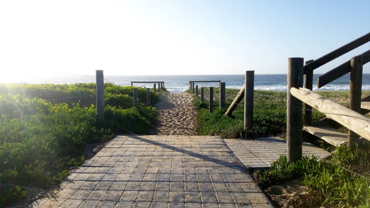 GOOD LOOKING: The existing pathway to the beach off Maneela Street. Picture: Supplied.
