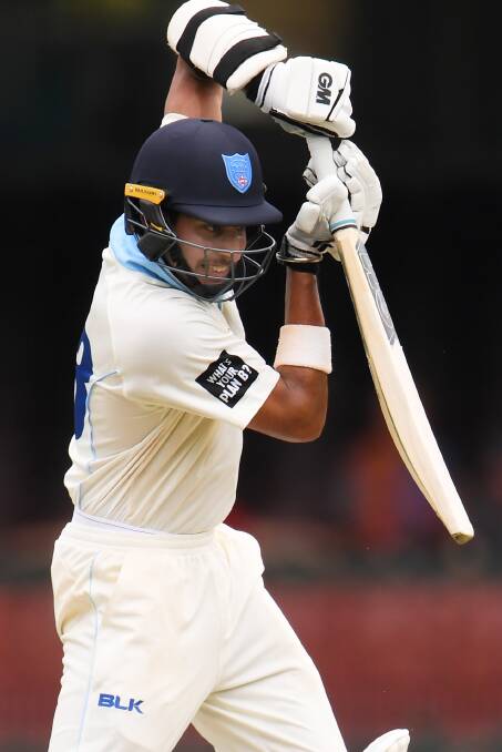 CENTURY: Jason Sangha during his knock at the SCG. Picture: Dean Lewins
