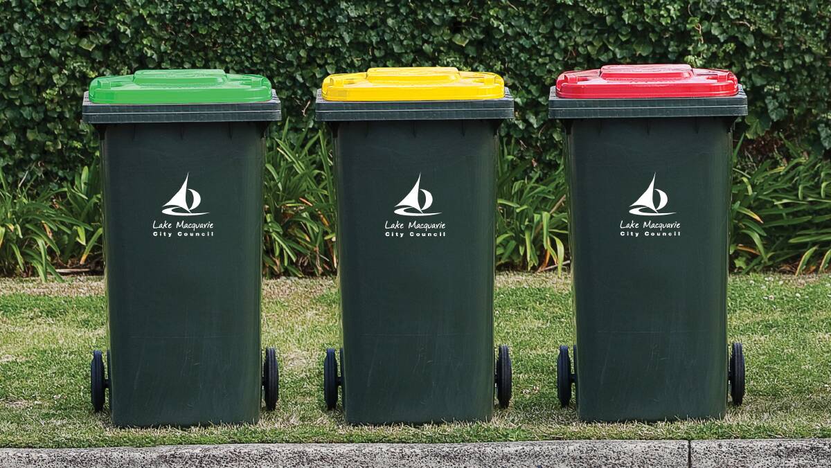 NOT YET: Lake Macquarie households will have to get used to having their green bin - including food scraps - being collected weekly, starting in 2018. They will receive plenty of notice of the start date. Picture: Supplied
