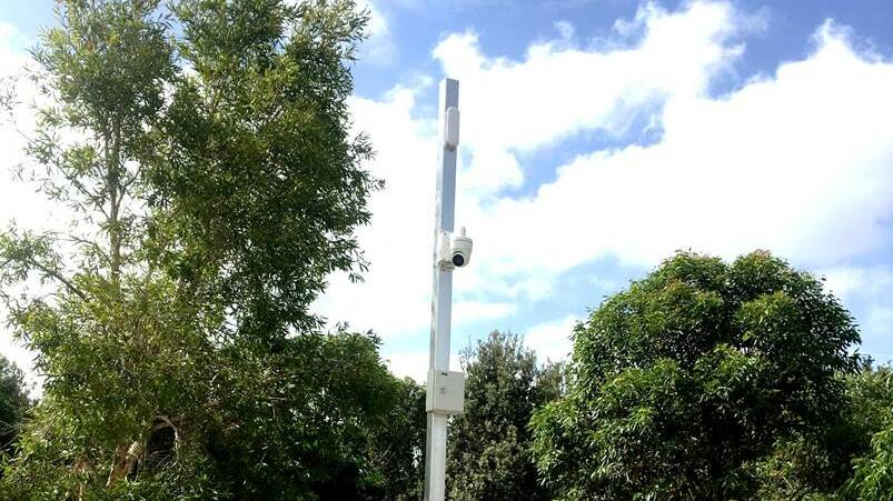 EYE IN SKY: One of the newly installed CCTV cameras on the Central Coast. Picture: Supplied