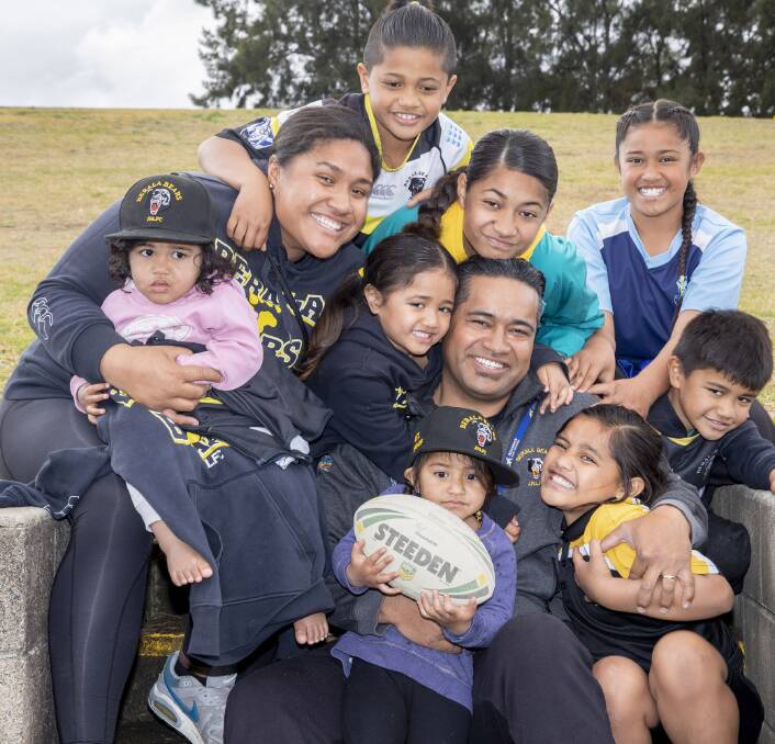 WELL PLAYED: Bill Soliola celebrates his win last year with his family. Nominations for this year's award close on Sunday, August 18. Picture: Supplied