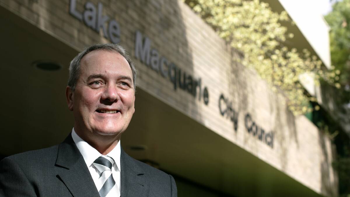 STEPPED DOWN: Brian Bell, pictured at the start of his tenure at Lake Macquarie City Council in 2006, has resigned from Central Coast Council due to ill health. Picture: Peter Stoop