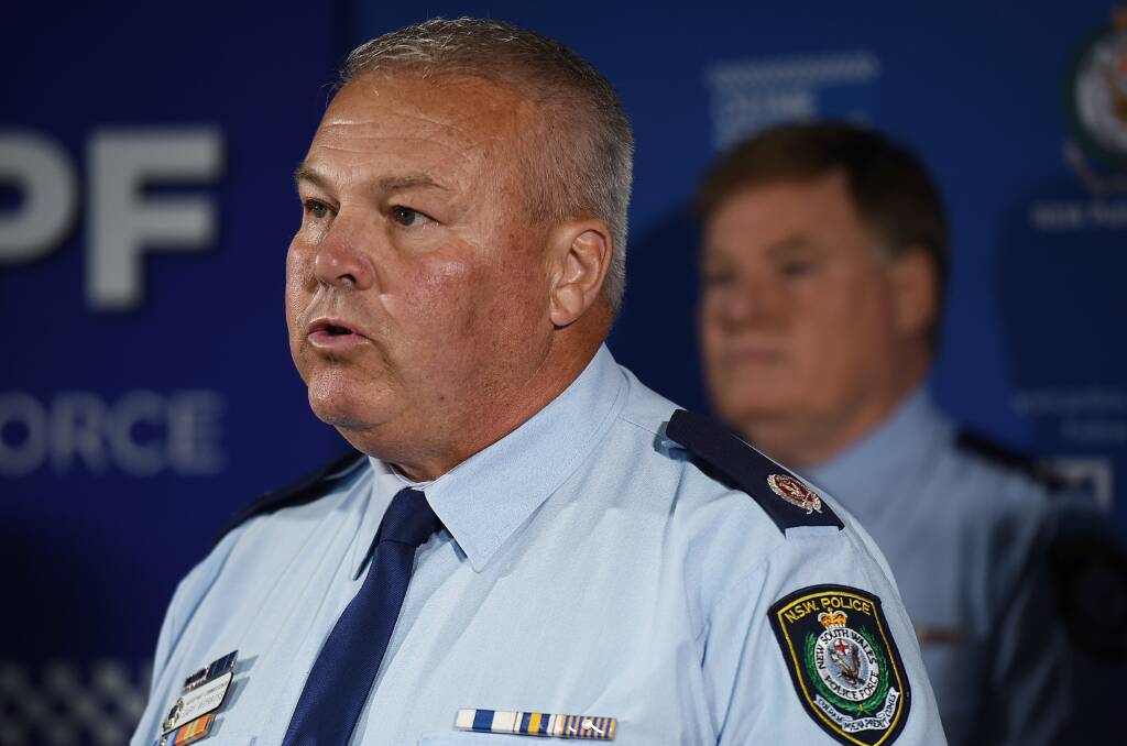 MORISSET BLAZES: Deputy Commissioner Gary Worboys said police were investigating several bushfires around the state which they suspect were deliberately lit on Tuesday. Picture: Kate Geraghty