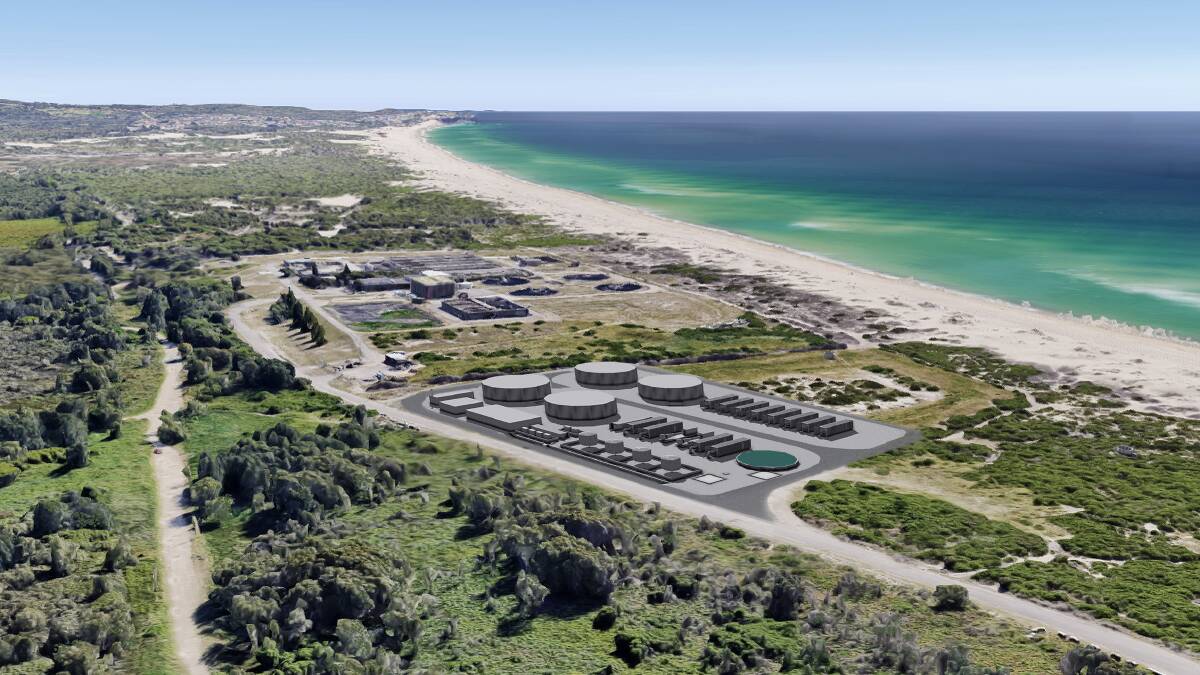 FRESH START: Hunter Water already has a proposal for an $87-million desalination plant at Belmont. Artwork: Supplied.