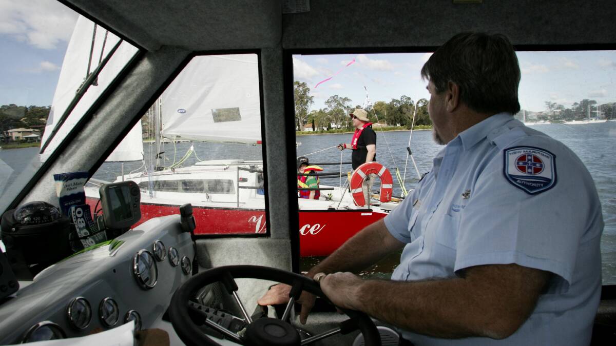 SAFETY INSPECTION: Roads and Maritime Services boating safety officers recently completed a statewide operation targeting skippers' compliance with water safety regulations. Picture: Ryan Osland